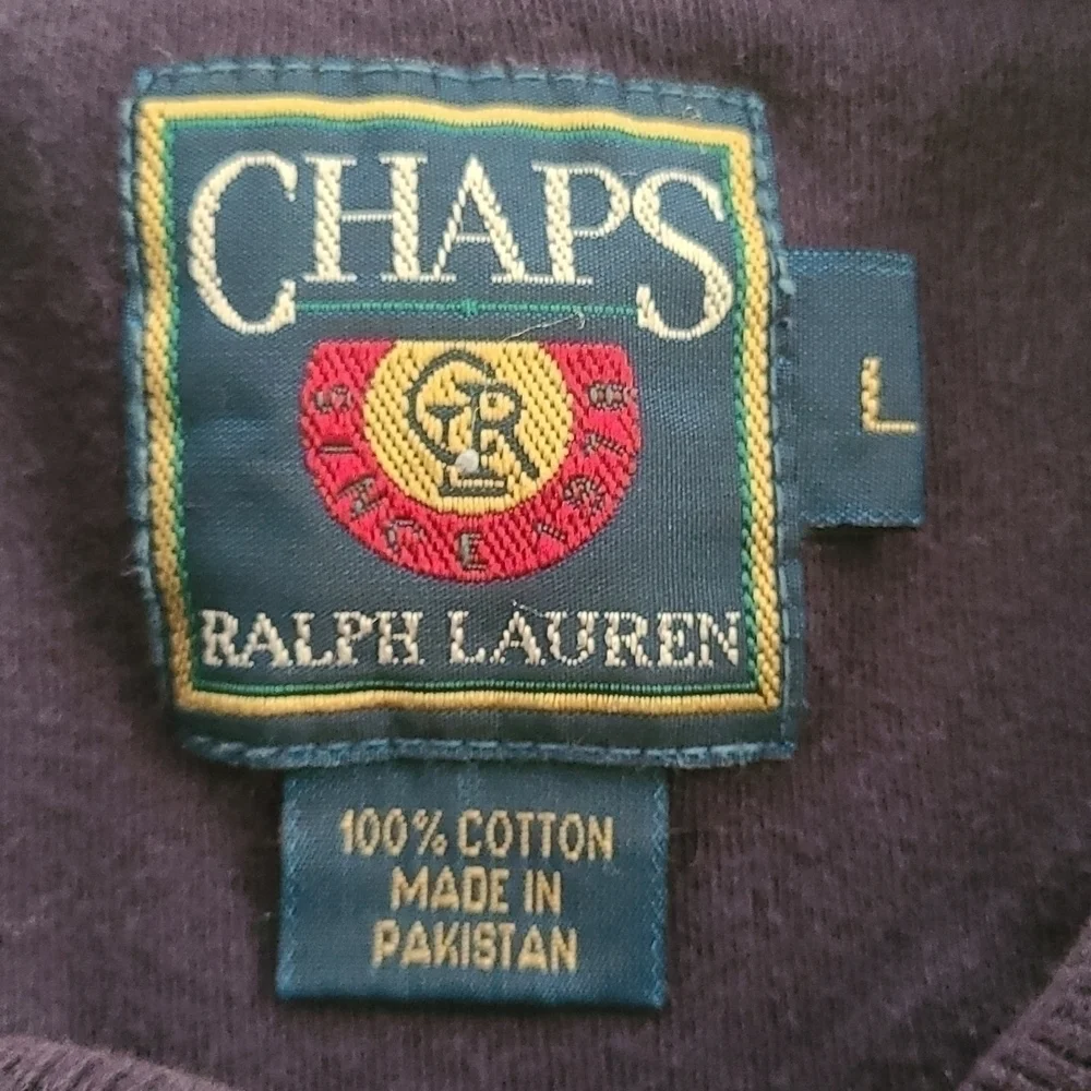 CHAPS Ralph Lauren Vintage Navy Blue Polo Shirt